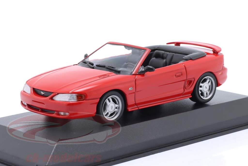 Ford Mustang Cabriolet Baujahr 1994 rot 1:43 Minichamps