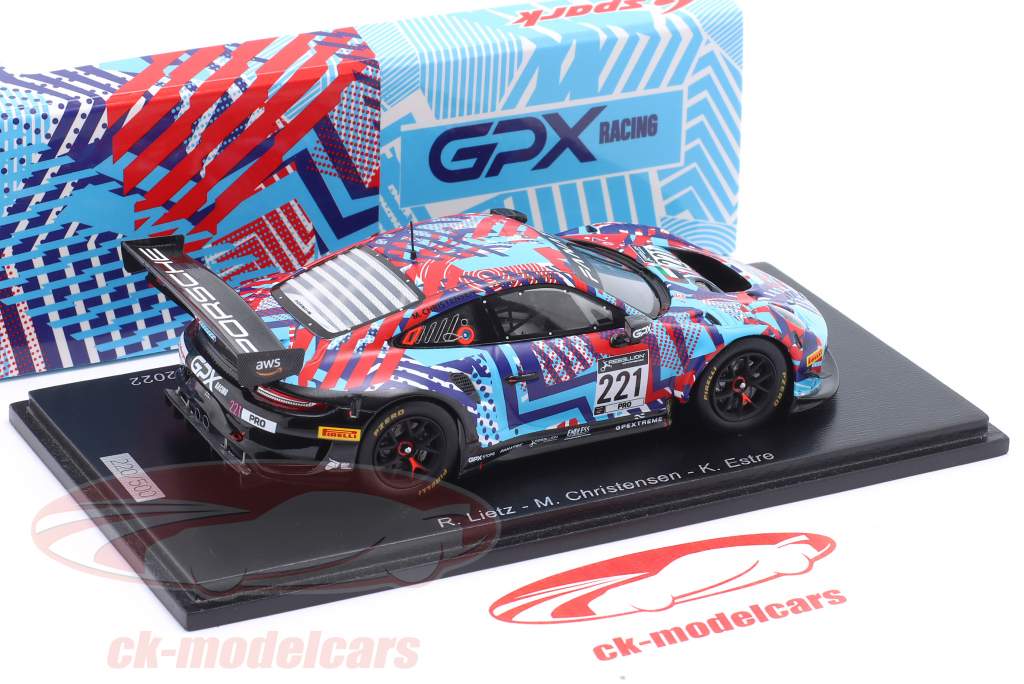 Porsche 911 GT3 R #221 Test Days 24h Spa 2022 GPX Martini Racing 1:43 Spark
