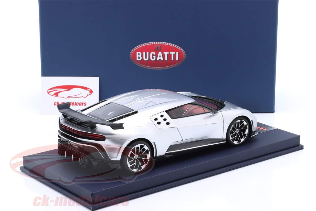 Bugatti Centodieci year 2022 silver 1:18 LookSmart