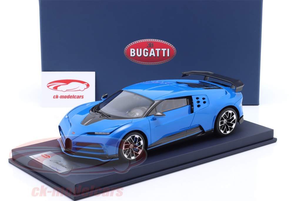 Bugatti Centodieci Année de construction 2022 bleu 1:18 LookSmart