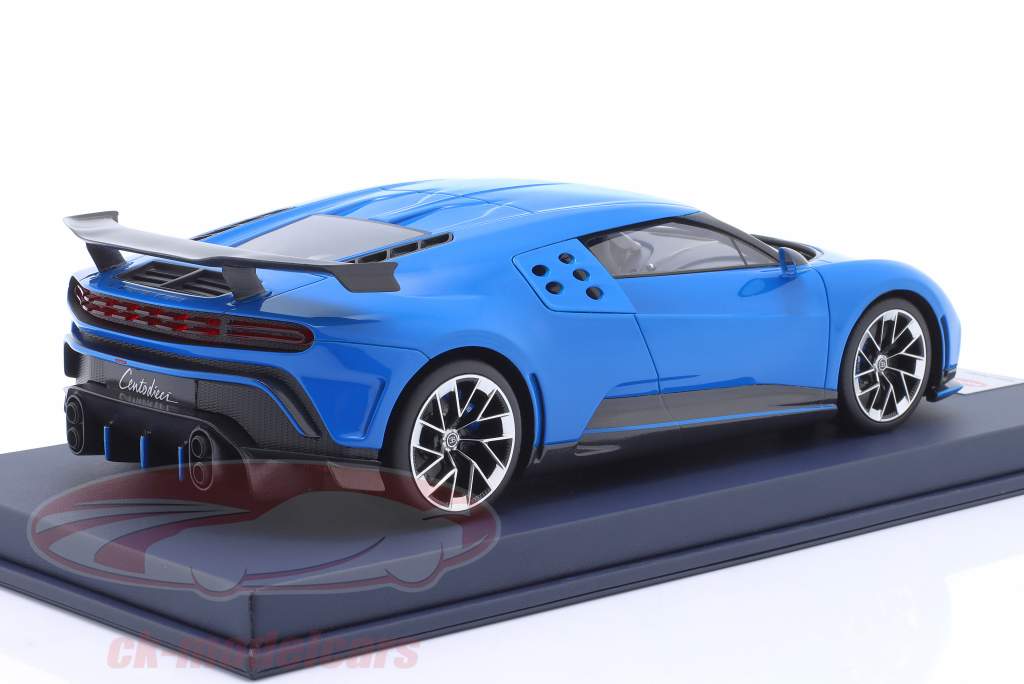 Bugatti Centodieci year 2022 blue 1:18 LookSmart