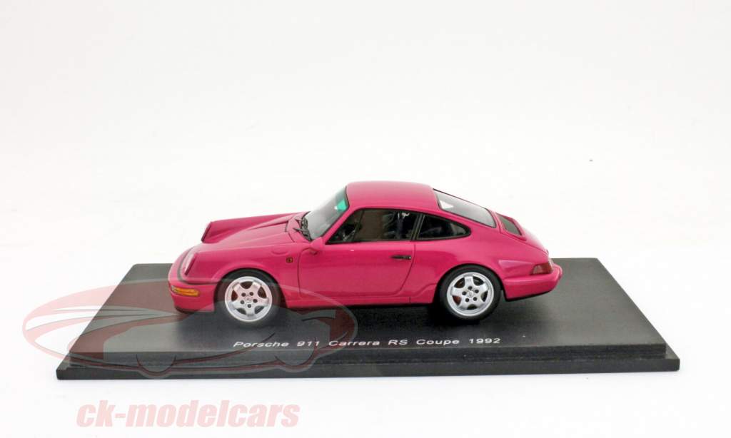 ポルシェ911カレラRSクーペ1992年ピンク1:43スパーク