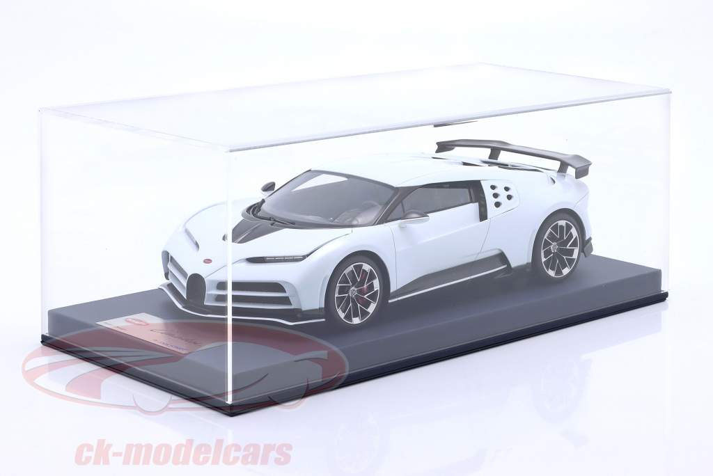 Bugatti Centodieci Année de construction 2022 blanc de quartz 1:18 LookSmart