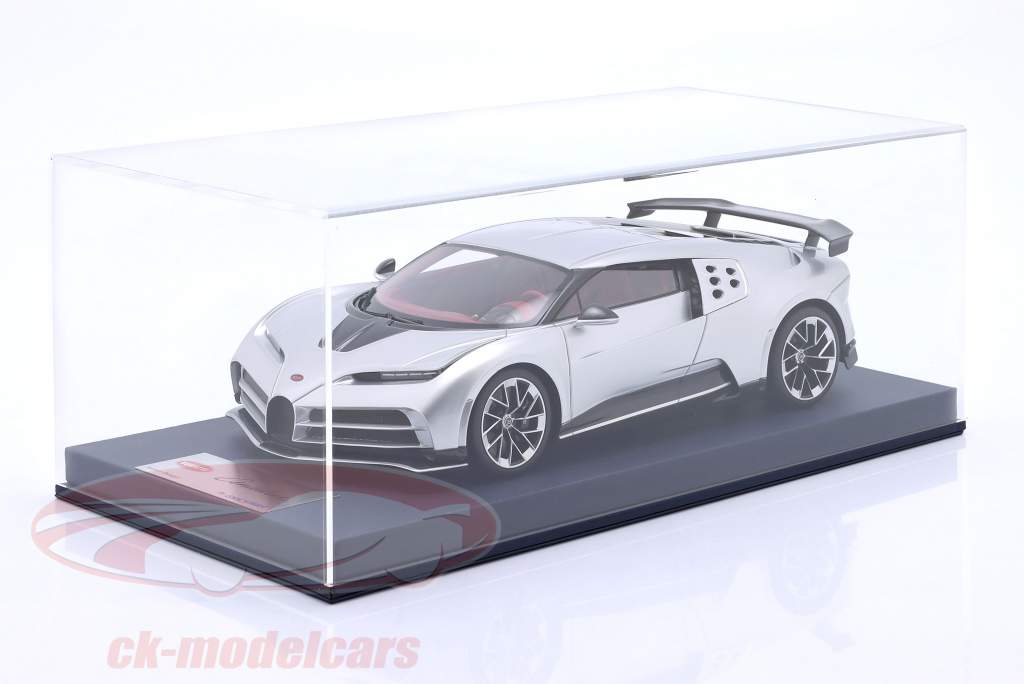Bugatti Centodieci year 2022 silver 1:18 LookSmart