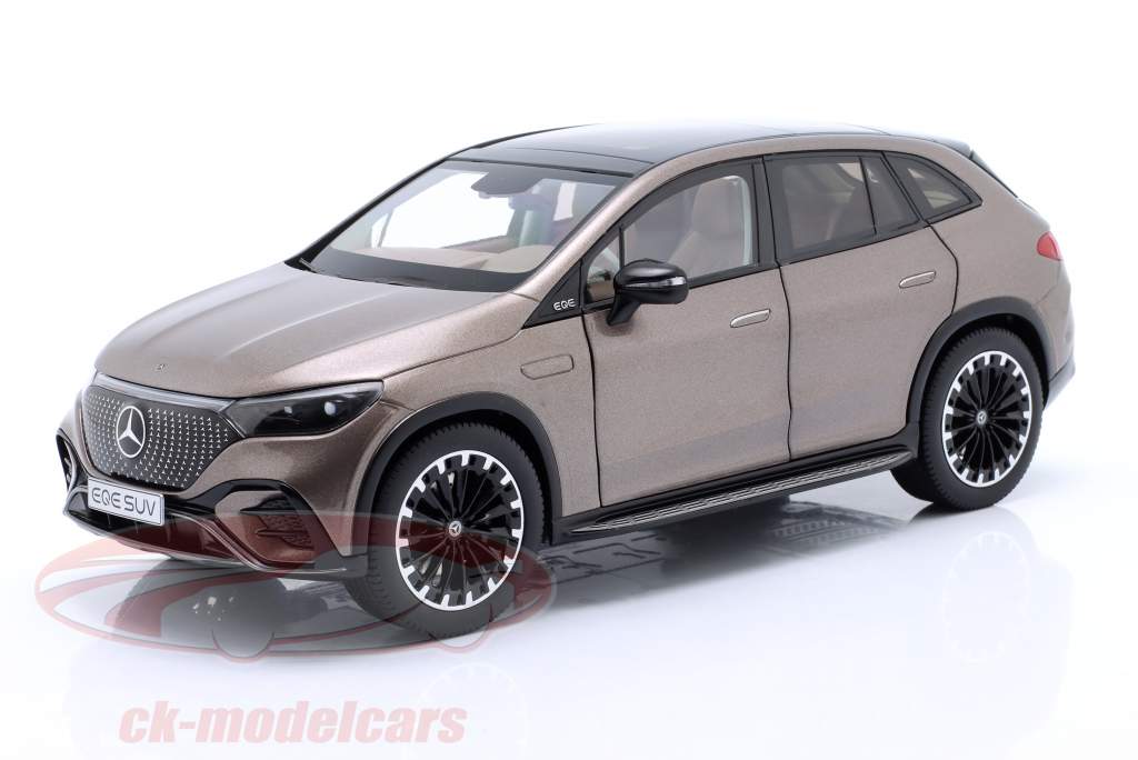 Mercedes-Benz EQE SUV (X294) year 2023 velvet brown metallic 1:18 NZG