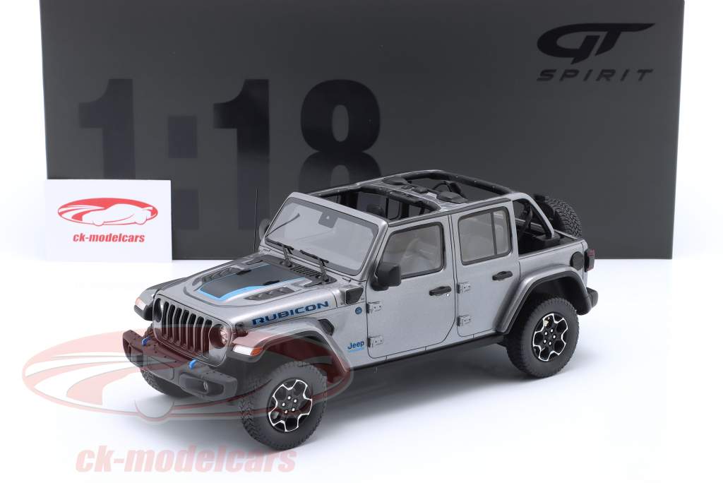 Jeep Wrangler 4xe 建设年份 2021 银 1:18 GT-Spirit