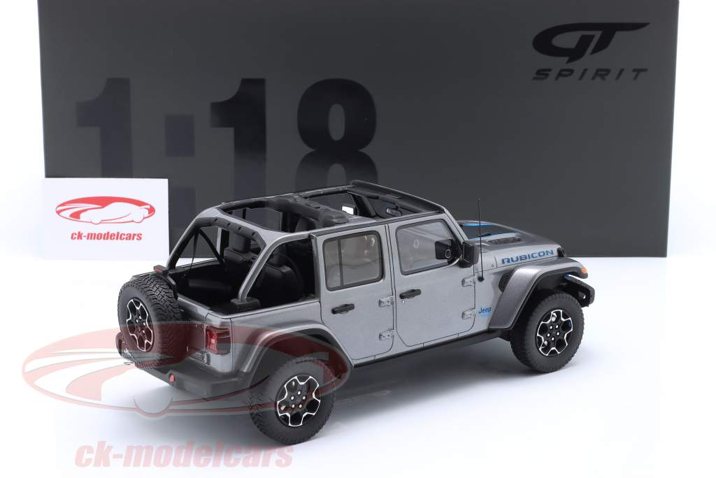 Jeep Wrangler 4xe 建设年份 2021 银 1:18 GT-Spirit