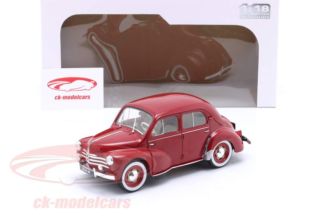 Renault 4CV Byggeår 1956 mørkerød 1:18 Solido