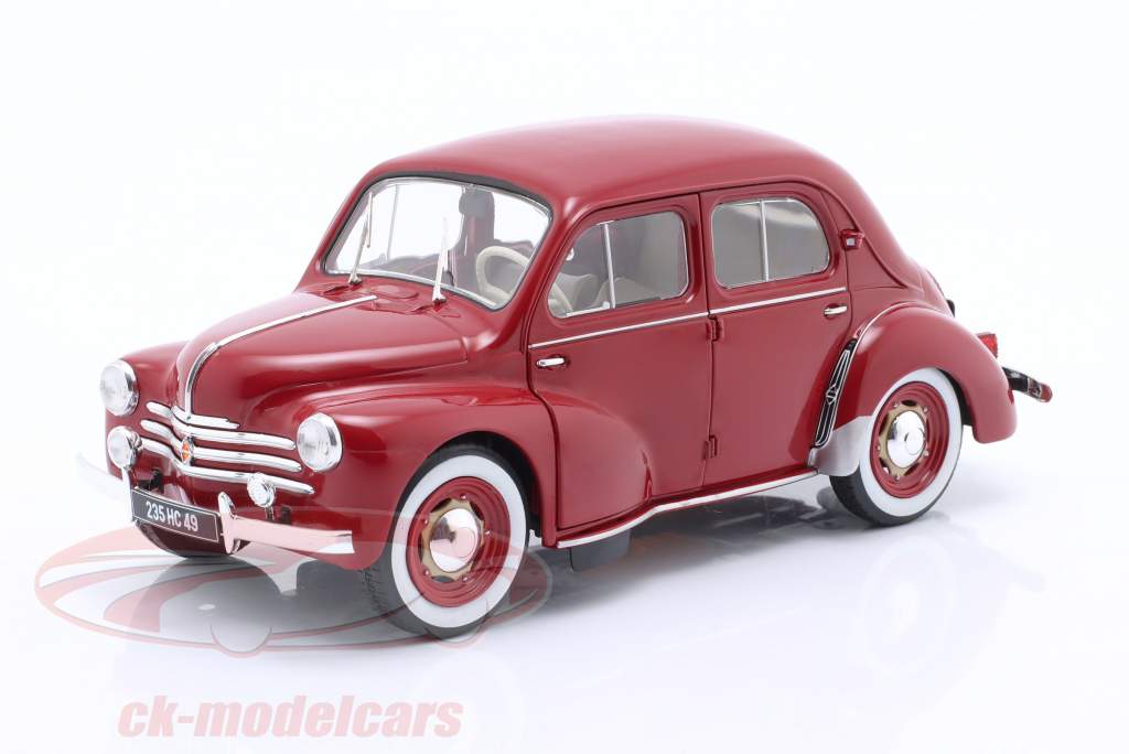 Renault 4CV Byggeår 1956 mørkerød 1:18 Solido