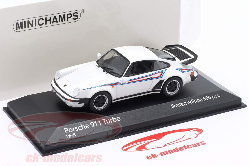 Porsche 911 (930) Turbo Martini Design Baujahr 1976 weiß 1:43 Minichamps