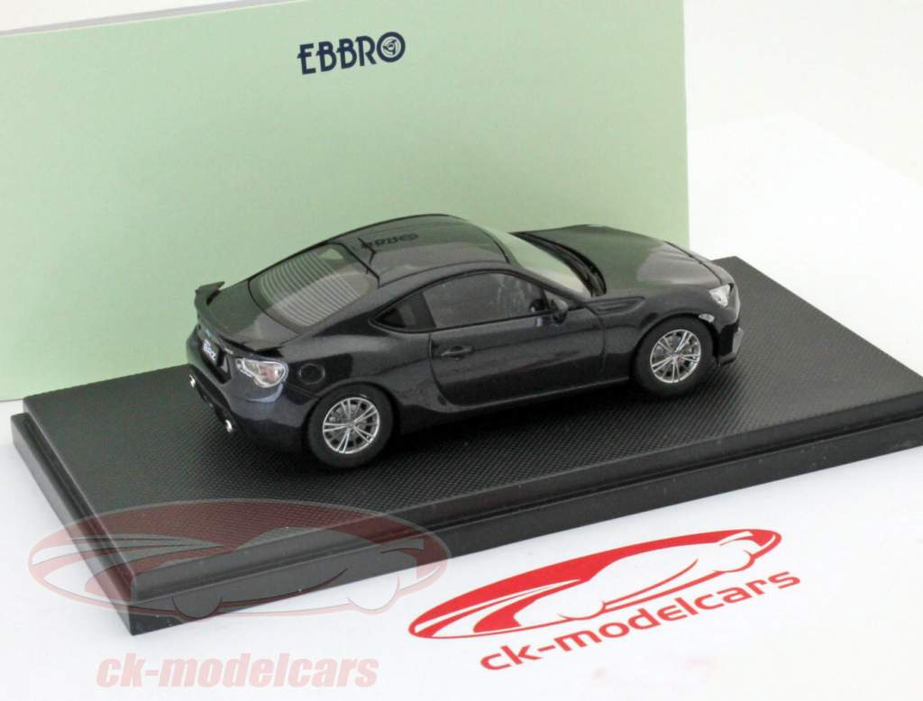 斯巴鲁BRZ BJ。2012深灰/深灰色1:43 EBBRO