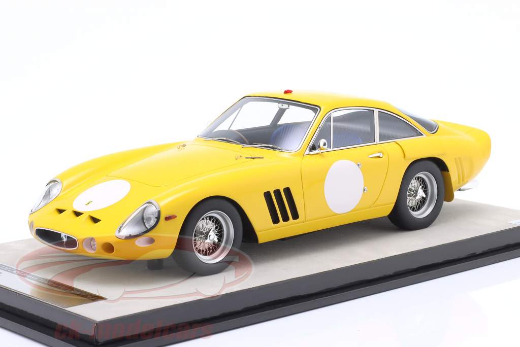 Ferrari 330LMB Trykke version 1963 modena gul 1:18 Tecnomodel