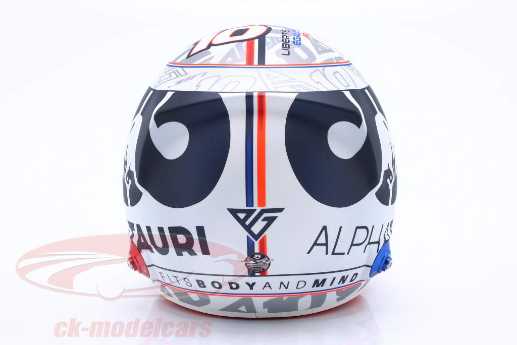 Pierre Gasly #10 Scuderia Alpha Tauri フランス語 GP 式 1 2022 ヘルメット 1:2 Bell
