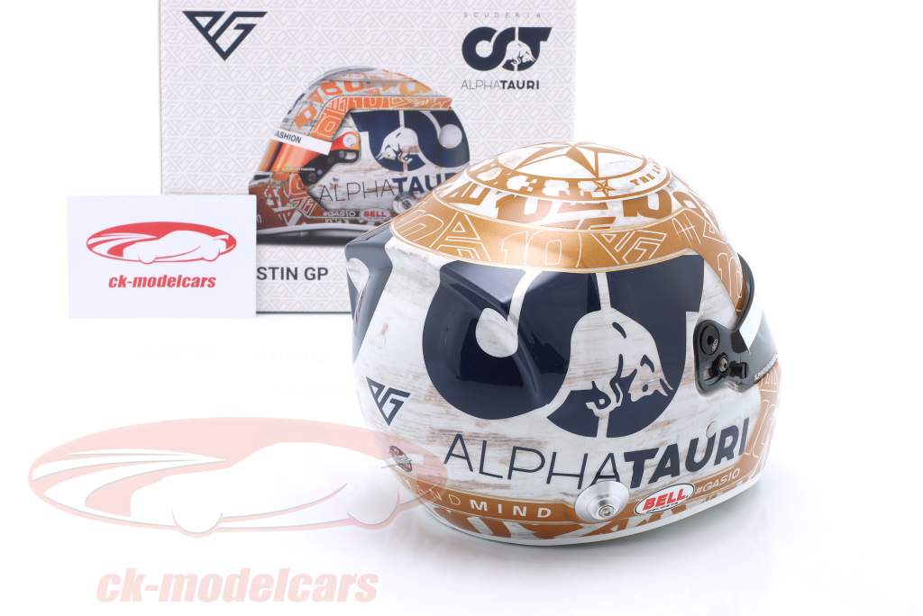 Pierre Gasly #10 Scuderia AlphaTauri Austin GP formel 1 2022 hjelm 1:2 Bell