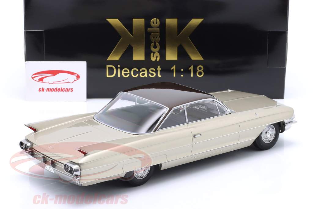 Cadillac Series 62 Coupe DeVille Anno di costruzione 1961 beige metallico 1:18 KK-Scale
