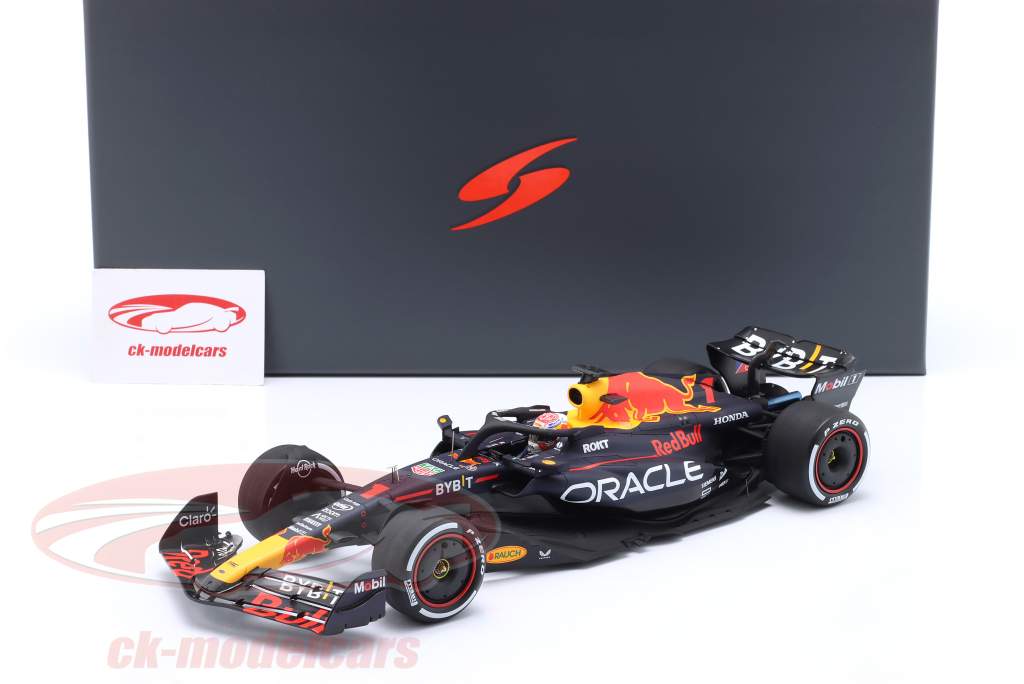 Max Verstappen Red Bull RB19 #1 Winner Bahrain GP Formula 1 World Champion 2023 1:18 Spark
