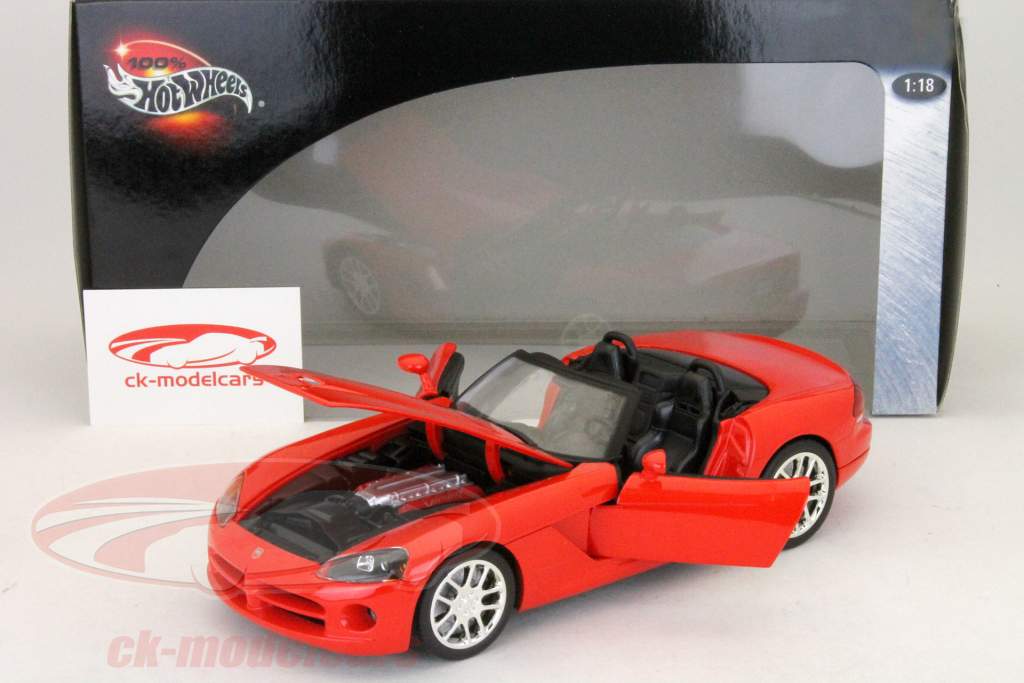 ダッジバイパーSRT-10ロードスター1:18 HOTWHEELSレッド
