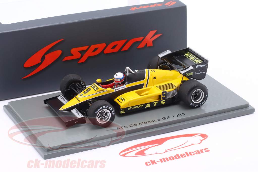 Manfred Winkelhock ATS D6 #9 Monaco GP formule 1 1983 1:43 Spark