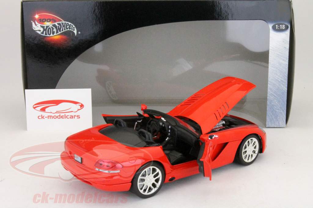 Dodge Viper SRT-10 Roadster rød 1:18 Hotwheels