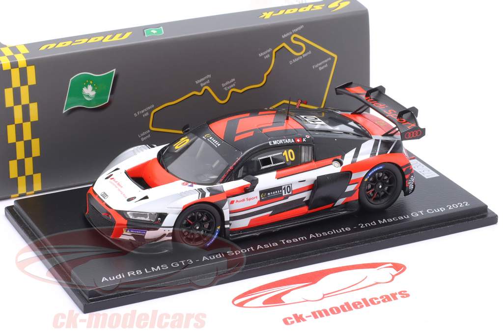 Audi R8 LMS GT3 #10 2 Race 2 Macau GT Cup 2022 Mortara 1:43 Spark