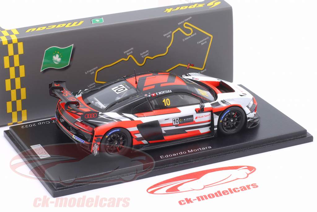Audi R8 LMS GT3 #10 2 Race 2 Macau GT Cup 2022 Mortara 1:43 Spark