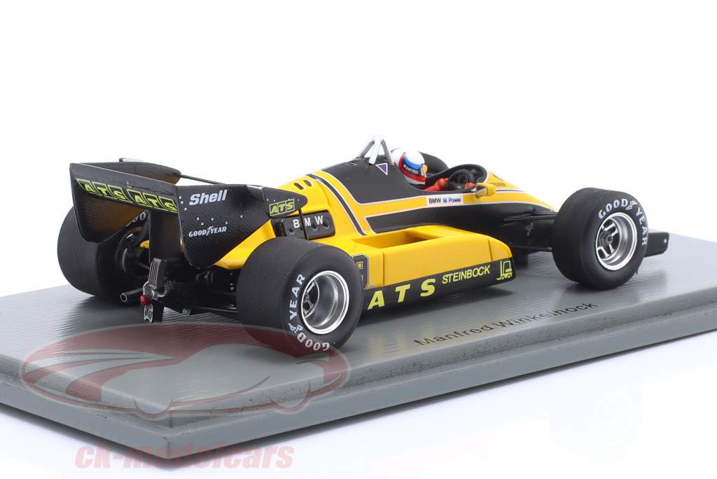 Manfred Winkelhock ATS D6 #9 Monaco GP formule 1 1983 1:43 Spark