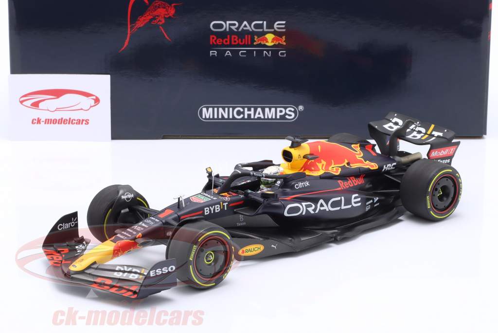 M. Verstappen Red Bull Racing RB18 #1 Sieger Italien GP Formel 1 2022 1:18 Minichamps