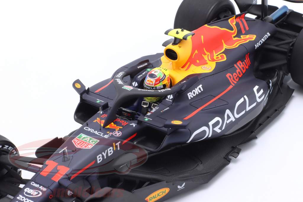 S. Perez Red Bull RB19 #11 Winner Saudi Arabia GP Formula 1 2023 1:18 Spark