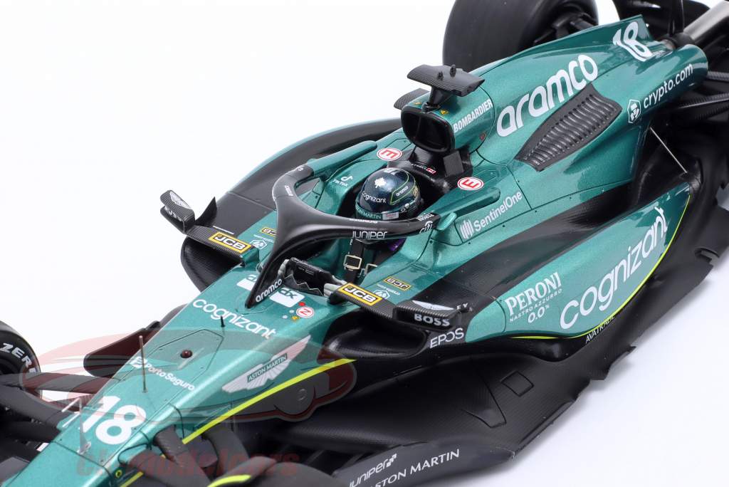 Spark 1:18 Lance Stroll Aston Martin AMR23 #18 6th Bahrain