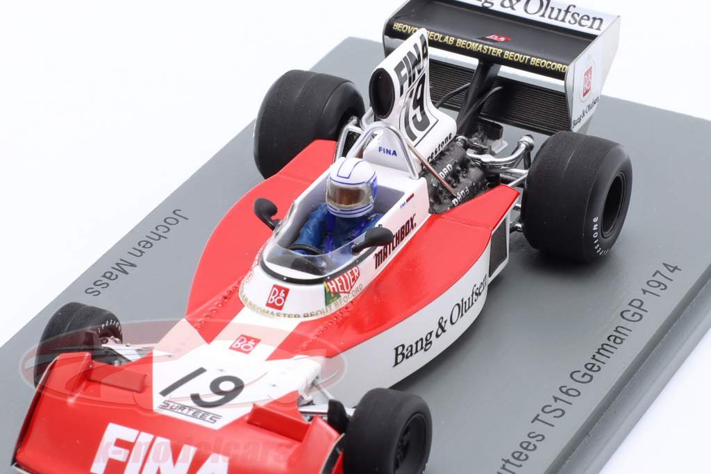 Jochen Mass Surtees TS16 #19 Allemand GP formule 1 1975 1:43 Spark