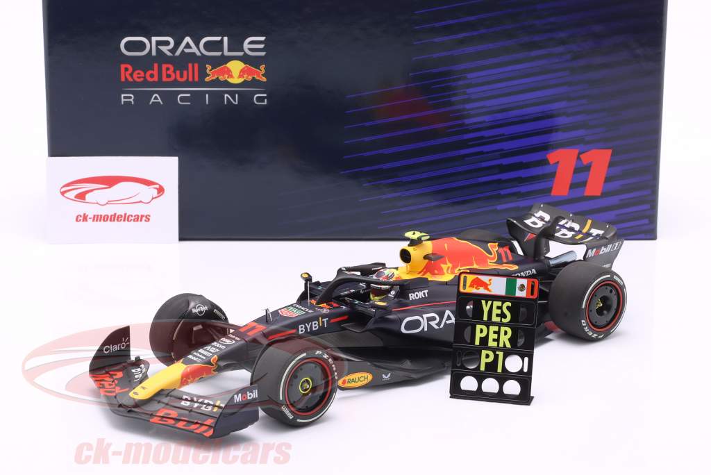 S. Perez Red Bull RB19 #11 gagnant Arabie Saoudite GP formule 1 2023 1:18 Minichamps