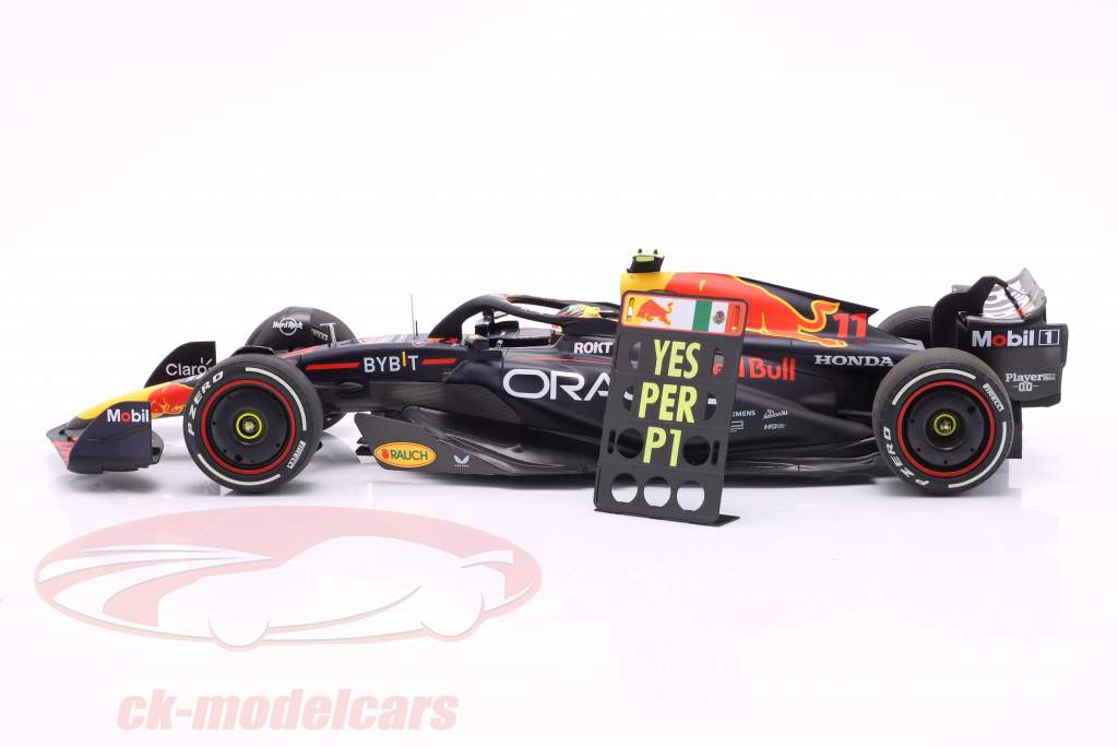 S. Perez Red Bull RB19 #11 ganhador Arábia Saudita GP Fórmula 1 2023 1:18 Minichamps