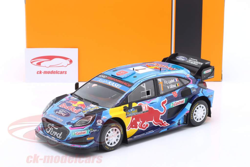 ミニカー　1/18 フォード プーマ Rally1 2023年スウェーデンラリー #7 P-L.Loubet/N.Gilsoul [18RMC154B] Ixo 1:18 Ford Puma Rally1 #7 6to Rallye Suecia 2023 Loubet