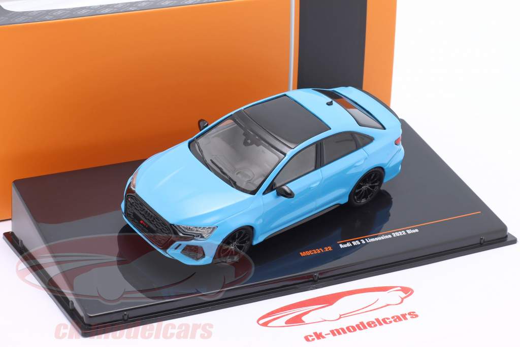 Audi RS3 (8Y) Año de construcción 2022 Azul claro 1:43 Ixo