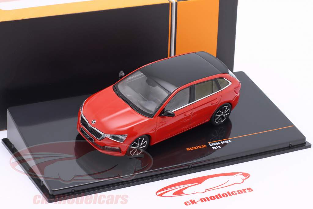Skoda Scala Bouwjaar 2019 rood 1:43 Ixo
