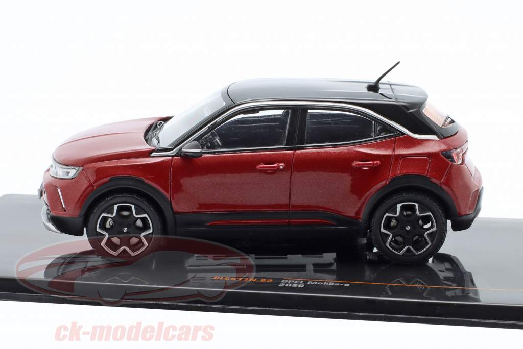 Opel Mokka-e 建設年 2020 暗赤色 メタリックな 1:43 Ixo
