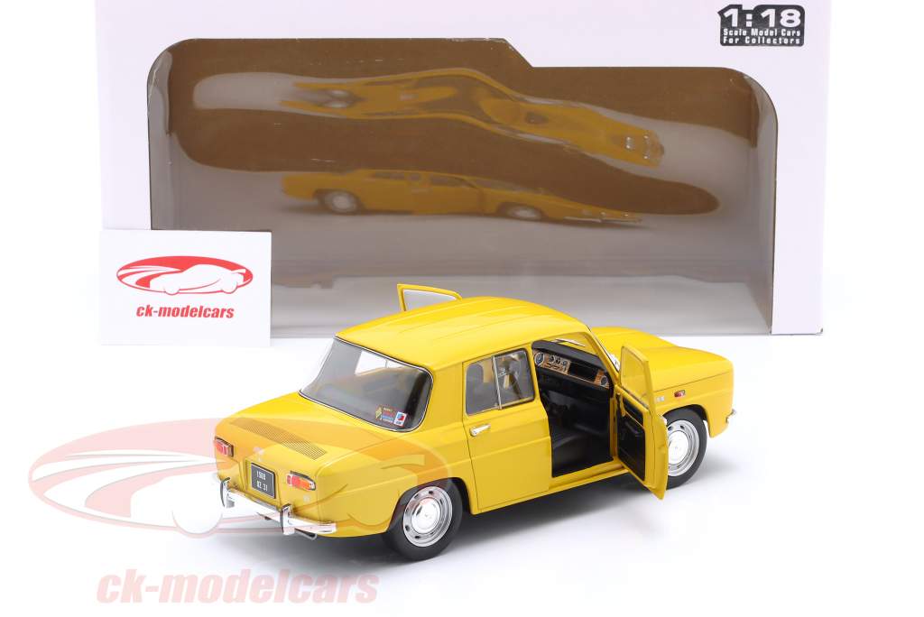 Renault 8S Année de construction 1968 jaune 1:18 Solido