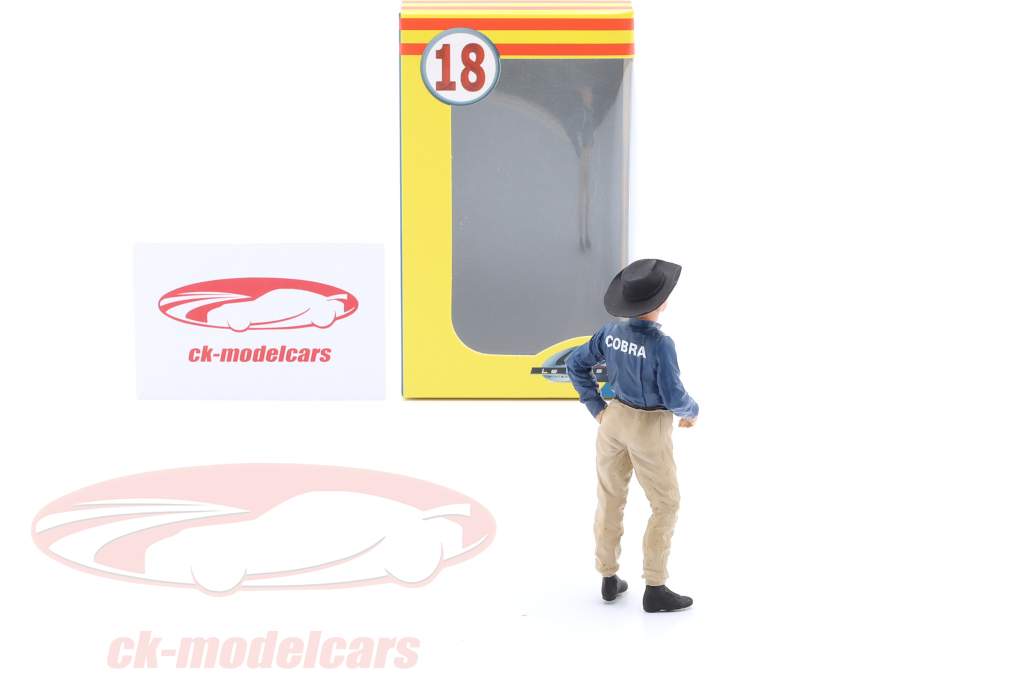 Carroll Shelby figura com boné 1966 1:18 LeMansMiniatures