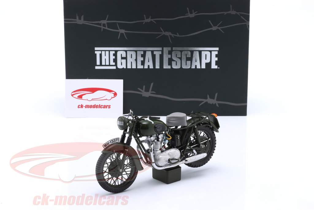 Triumph TR6 year 1962 Movie The Great Escape Steve McQueen 1:12 Corgi