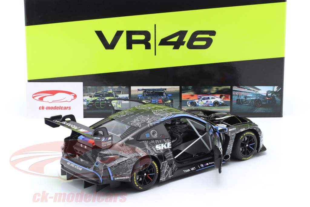 BMW M4 GT3 #46 test Car 2023 Team WRT Valentino Rossi 1:18 Minichamps