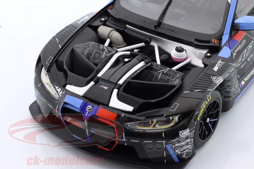 BMW M4 GT3 #46 test Car 2023 Team WRT Valentino Rossi 1:18 Minichamps