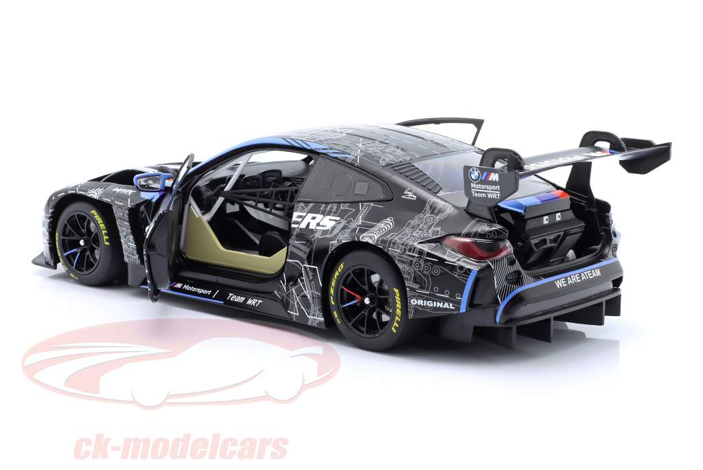 BMW M4 GT3 #46 test Car 2023 Team WRT Valentino Rossi 1:18 Minichamps