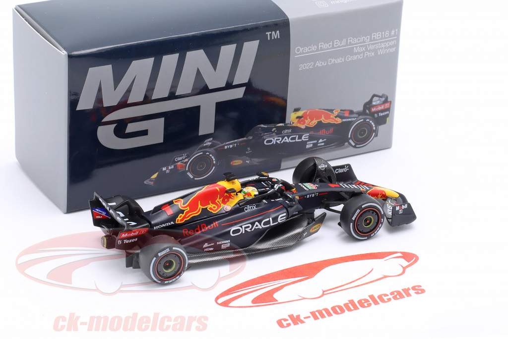 M. Verstappen Red Bull RB18 #1 Winner Abu Dhabi GP Formula 1 World Champion 2022 1:64 TrueScale