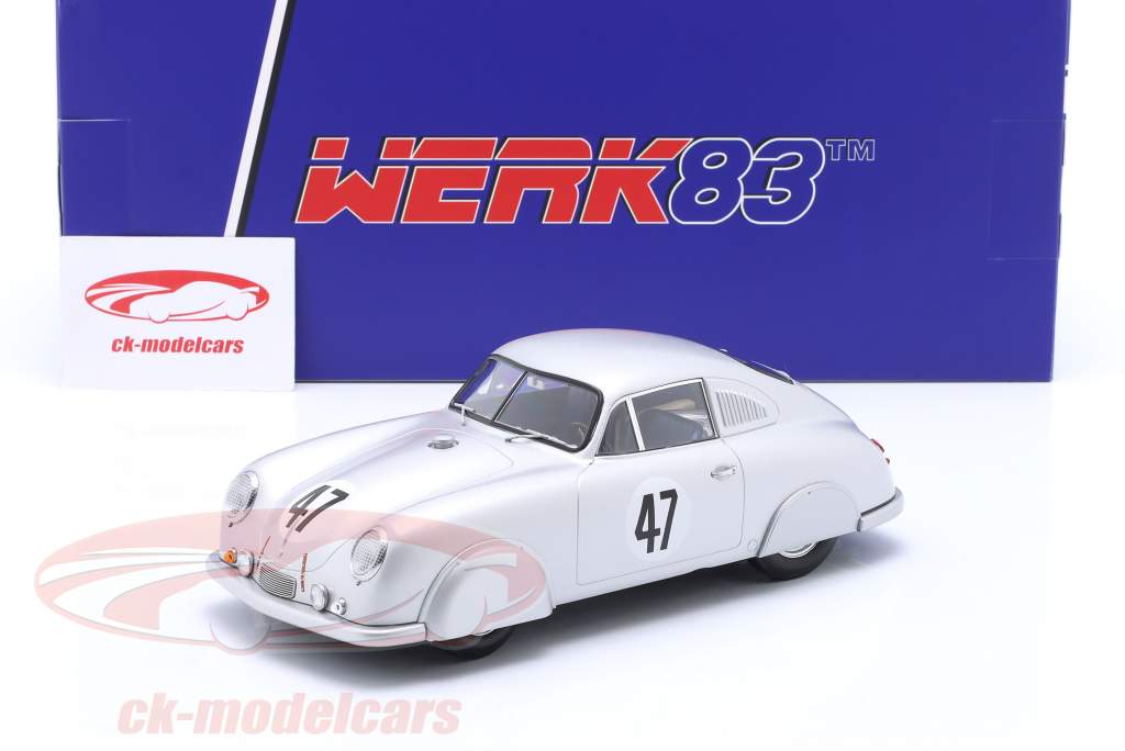 Порше 356 СЛ #47 24 часа Ле-Ман 1951 год Зауэрвейн, Брюнет 1:18 ВЕРК83