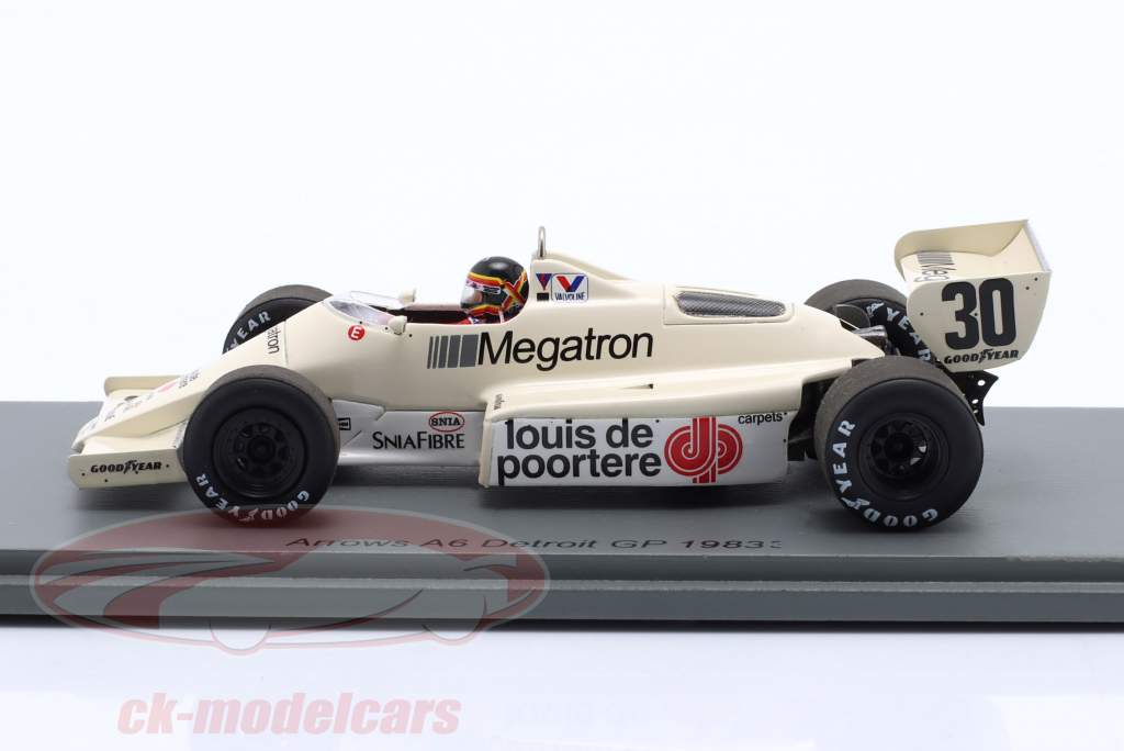 スパーク1/43 アロウズA6 T.ブーツェン1983ベルギー　F1デビュー戦 スパーク1/43 アロウズA6 T.ブーツェン1983ベルギー F1デビュー戦