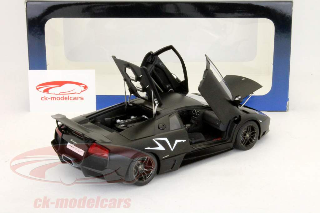 Lamborghini Murcielago LP670-4 SV Год 2009 матовый черный 1:18 AUTOart