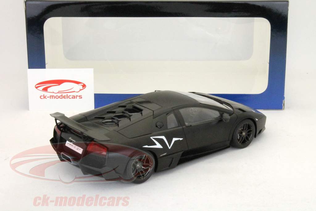 Lamborghini Murcielago LP670-4 SV Год 2009 матовый черный 1:18 AUTOart