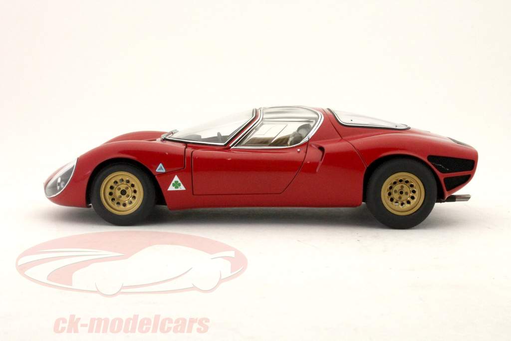 Alfa Romeo 33 Stradale 1967 Prototype Red 1:18 AUTOart