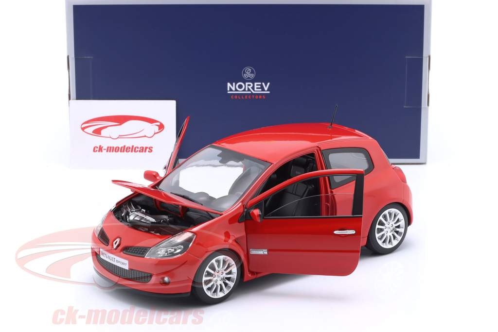 Renault Clio 3 RS Année de construction 2006 rouge 1:18 Norev