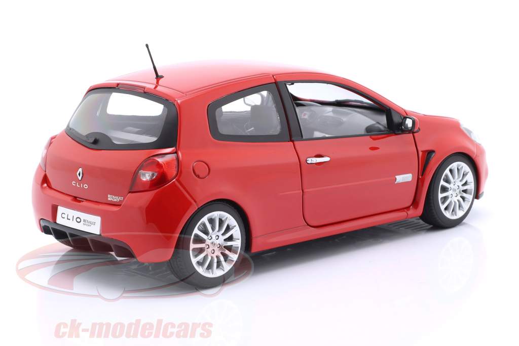 Renault Clio 3 RS Byggeår 2006 rød 1:18 Norev